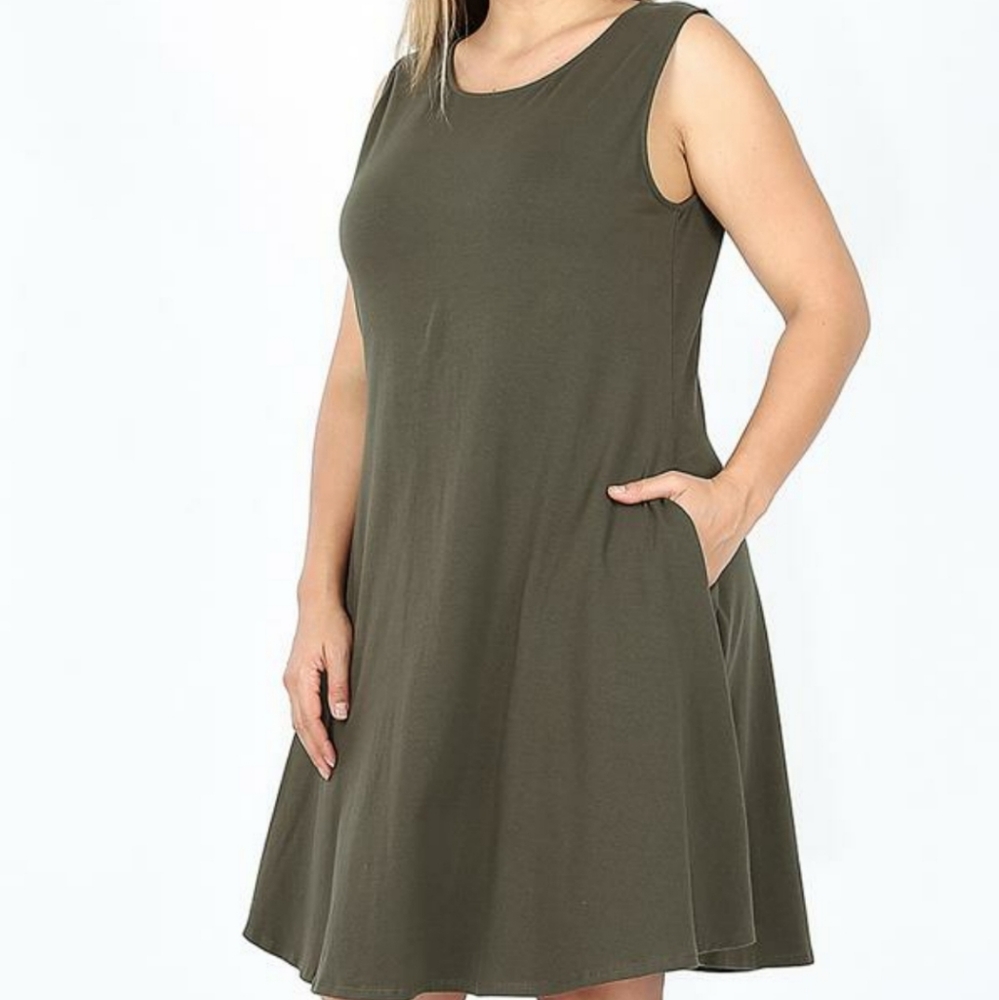 CLASSIC A-LINE DRESS W/ POCKETS